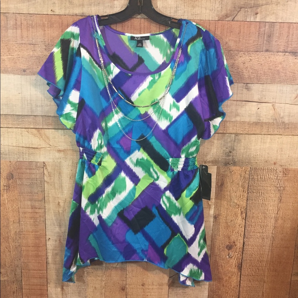 AGB Petite Top sz PM NWT